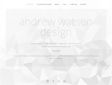 Tablet Screenshot of andrewwatsondesign.com